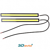 Ходовые огни  SKYWAY 12V 1 COB диод (~175*3*15мм) 2шт